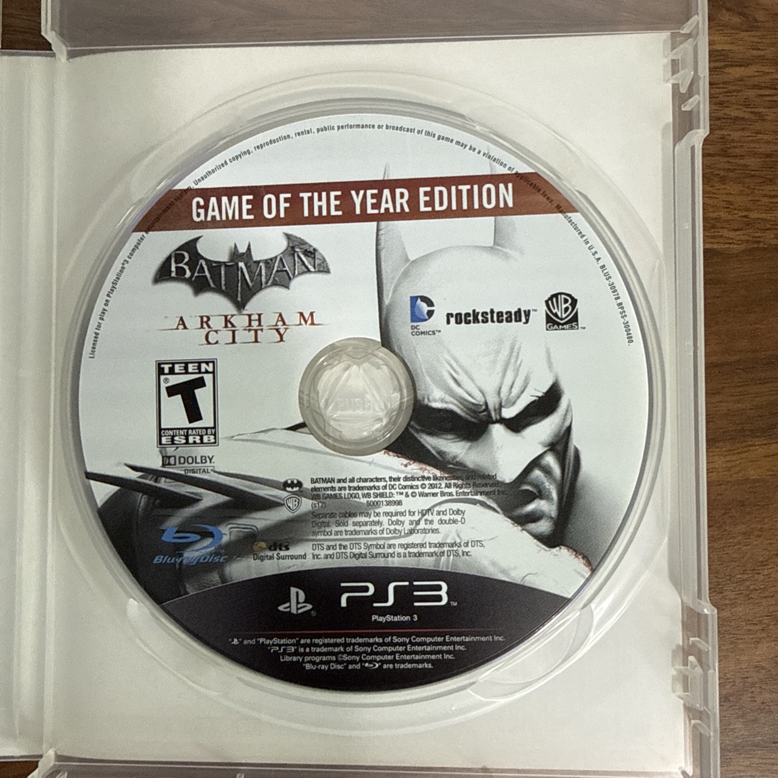 Batman: Arkham Asylum GOTY & Arkham City GOTY Lot Bundle PS3 PlayStation 3