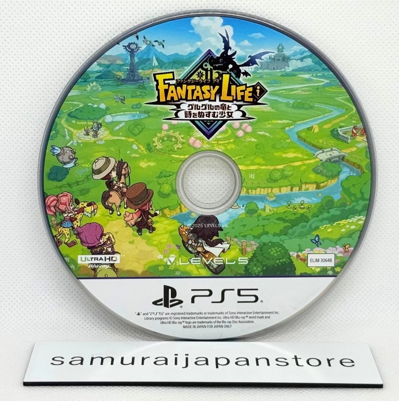 Fantasy Life i Guru Guru’s Dragon and the Girl Who Steals Time PS5 JP Disc Only