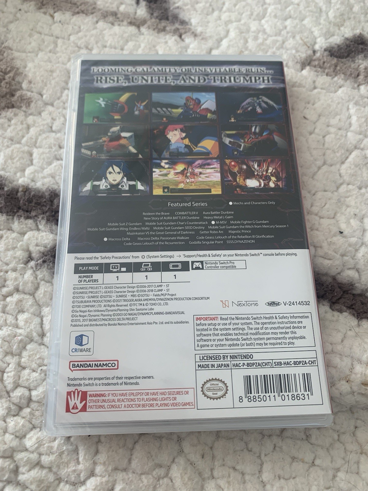 Super Robot Wars Y Switch Nintendo Asia Version with English New Sealed FastShip