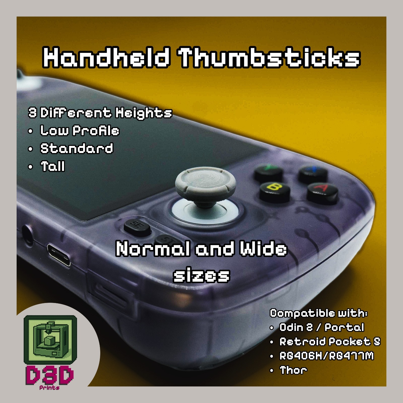 Set of Handheld Thumbsticks for Ayn Thor, ODIN 2, RP5, RG556, RG406H + more!