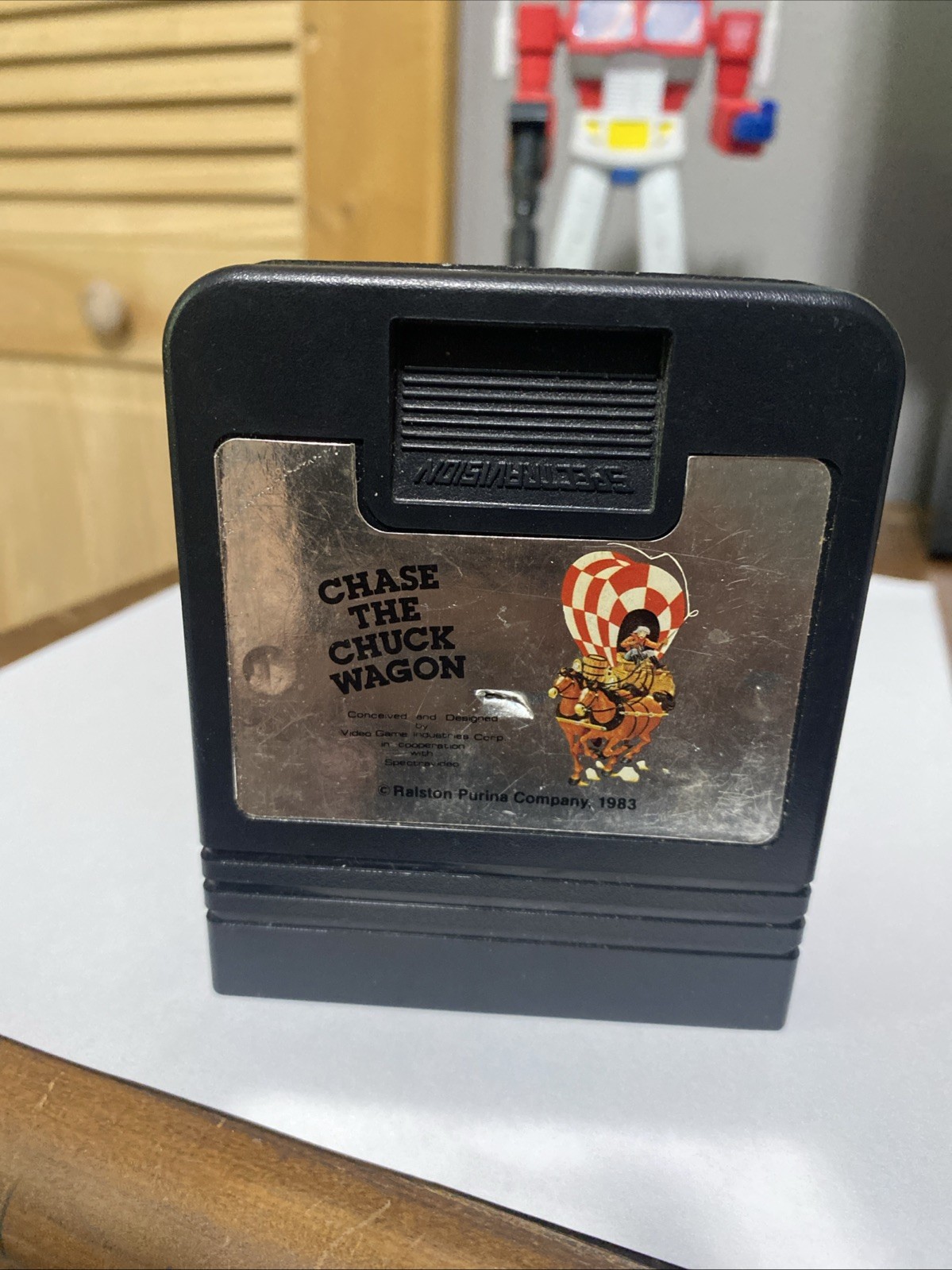 Atari 2600 game CHASE THE CHUCKWAGON RARE! VERY GOOD CONDITION!