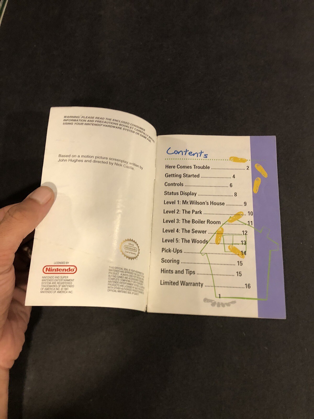 dennis the menace snes manual