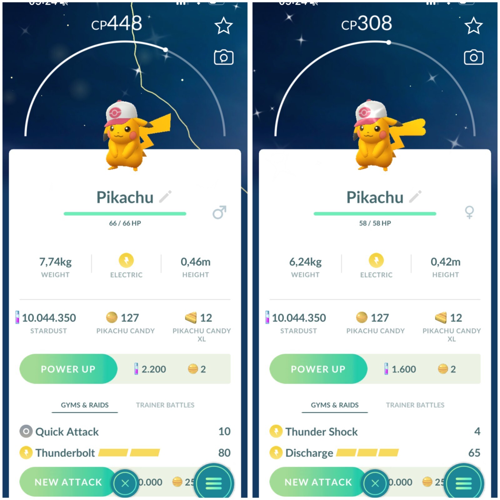 Pokemon Shiny Pikachu Hilda’s Hat Pikachu #2 Go Tour TRADE 20k stardust