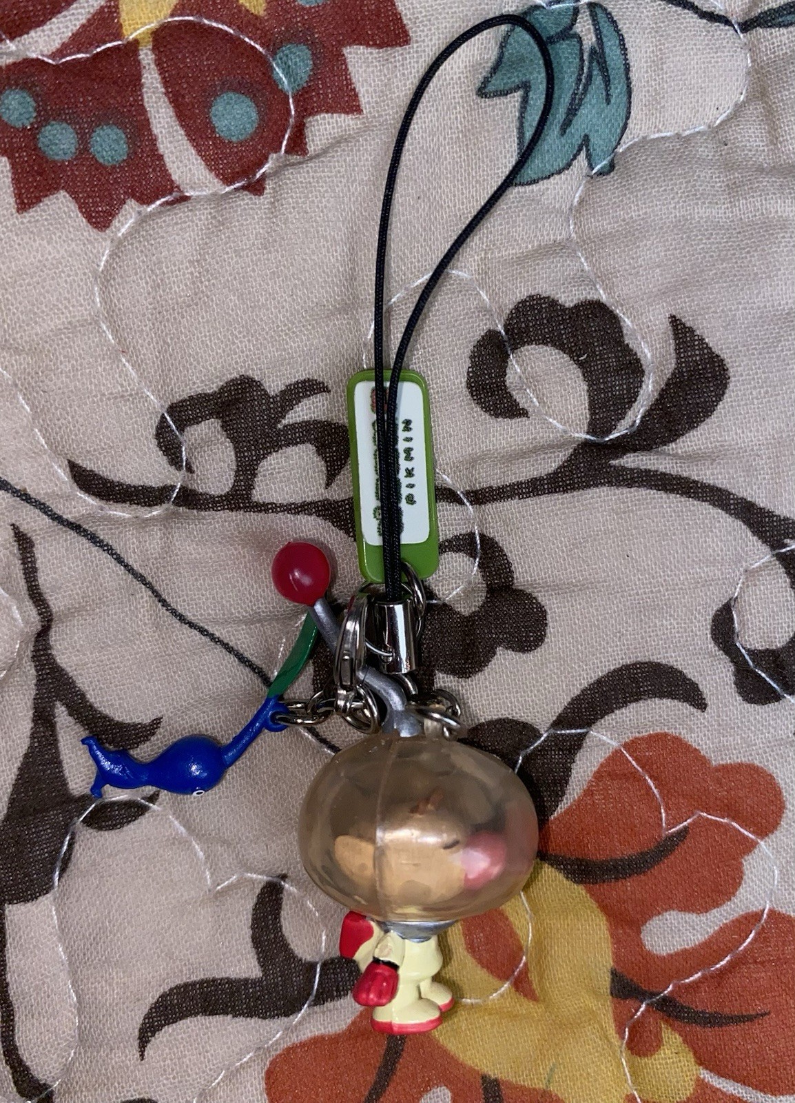 Nintendo ~ Pikmin 2 ~ Captain Olimar & Blue Pikmin ~ Phone Strap ~ EUC