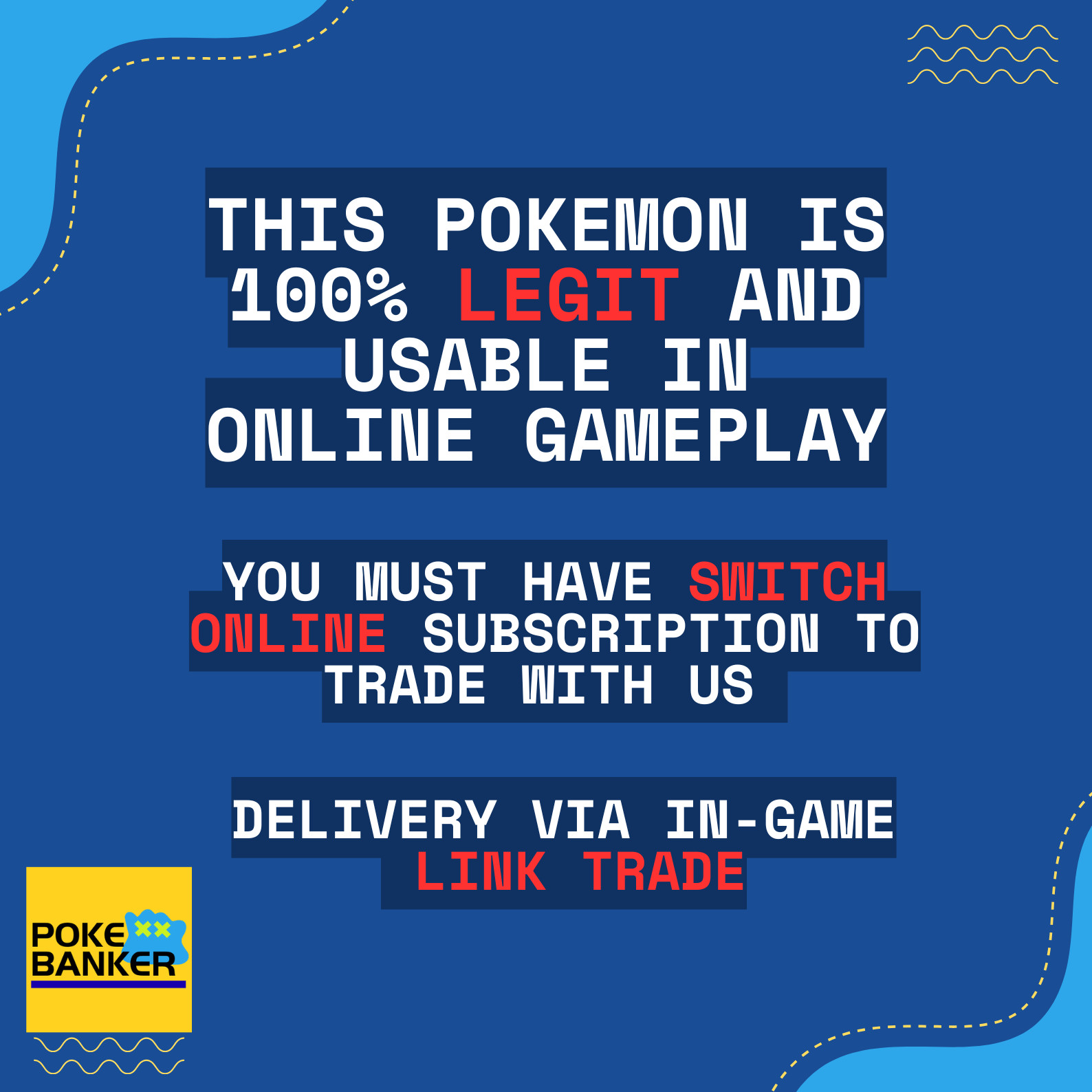 Pokemon PokeBanker Custom Order