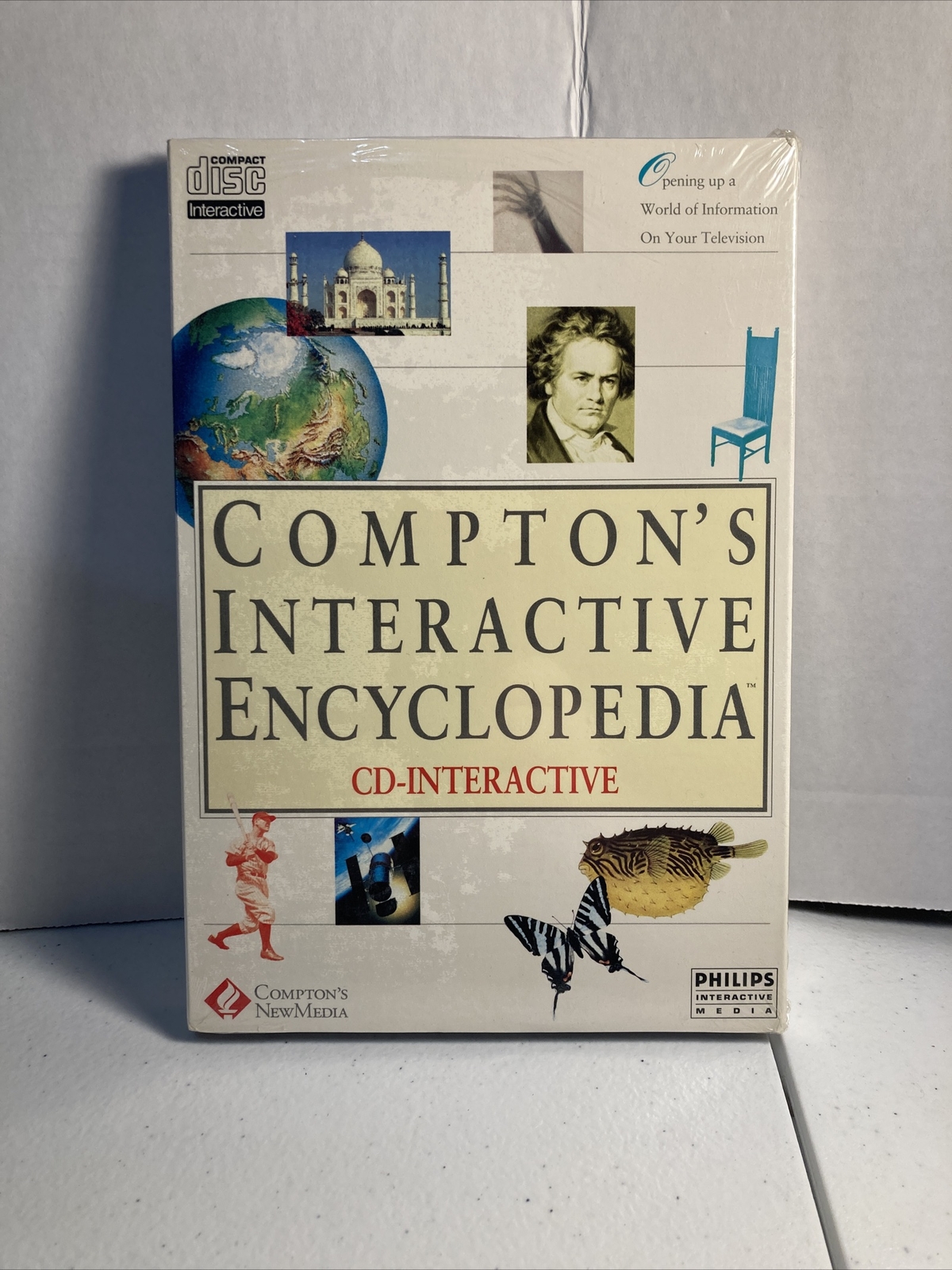 VINTAGE PHILLIPS CD-I Compton’s Interactive Encyclopedia Sealed New CDi