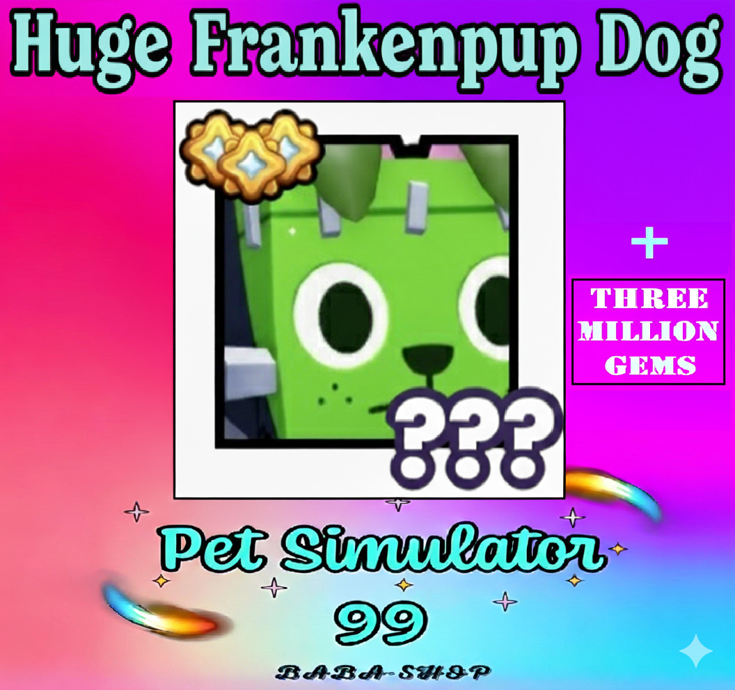 HUGE FRANKENPUP DOG, Halloween Event 2025 + 3M Gems – Pet Simulator 99 – PS99