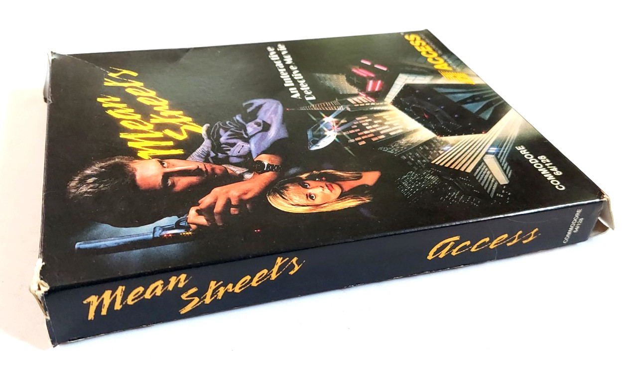 Mean Streets Commodore 64 1989 W/Manual Box Access Floppy Untested Tex Murphy