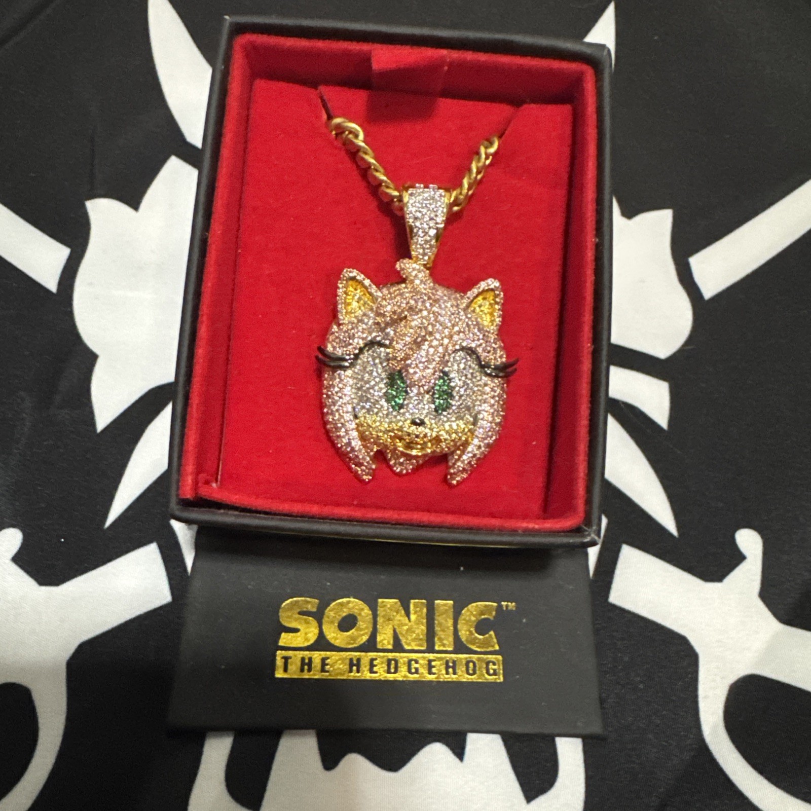 Sonic The Hedgehog King Ice Chain Necklaces Tails, Knuckles, Amy, And Blaze