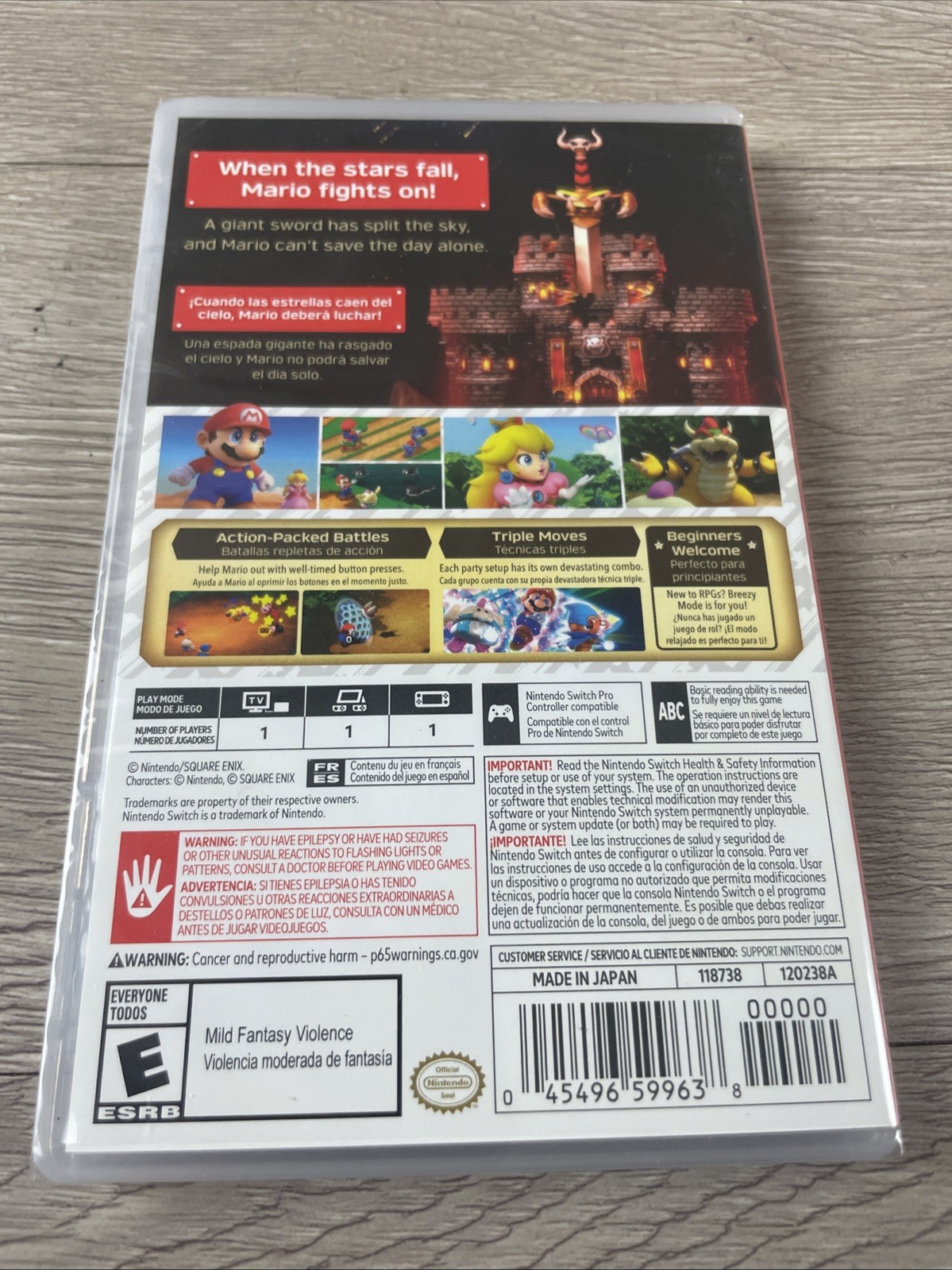 Super Mario RPG Video Game For Nintendo Switch (US Version) New