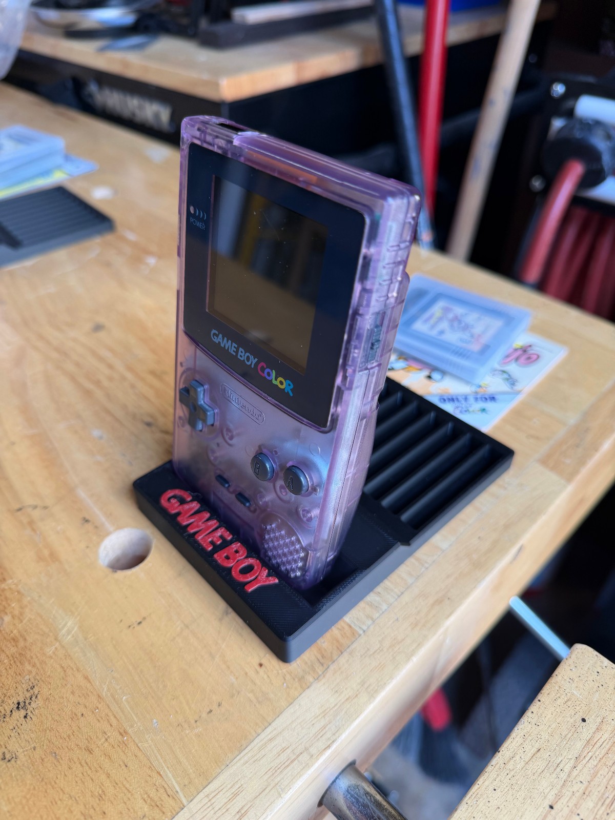 Gameboy Color Console – Bundle, includes 2 games and stand