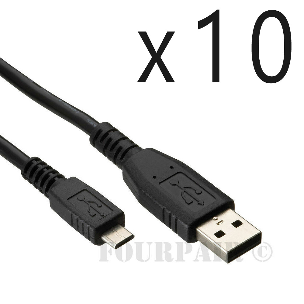 10 Pack – 6ft Micro USB Charger Cable Playstation 4 PS4 Dualshock Controller