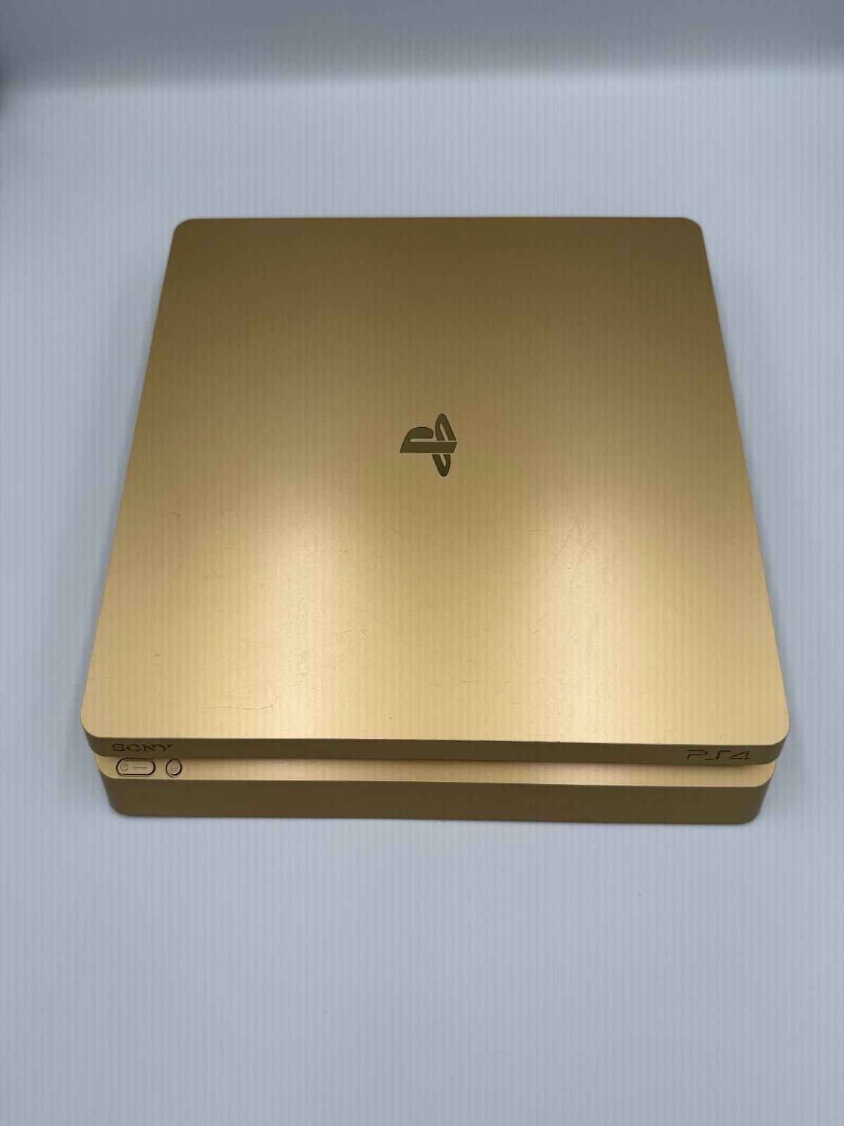 Sony Playstation 4 PS4 Slim 1TB Limited Edition Gold w Controller Cleaned Tested