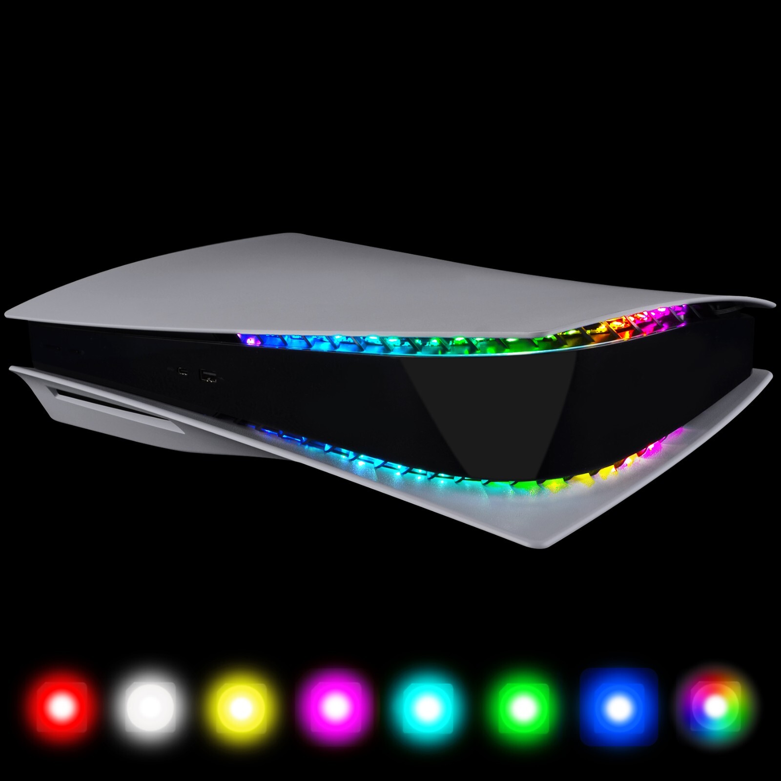 eXtremeRate 7 Colors RGB LED Light Strip for ps5 Console Disc/Digital Edition