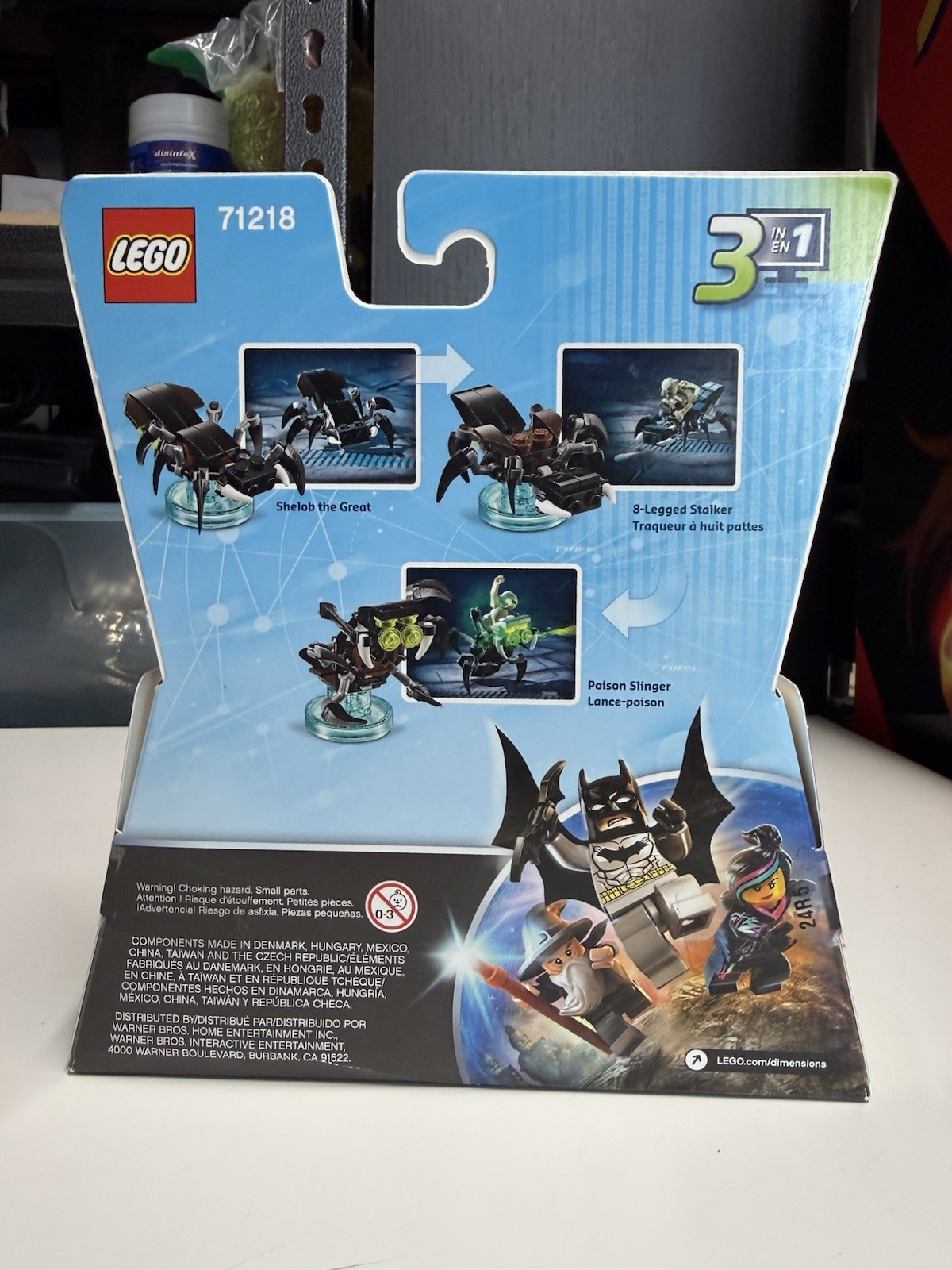 LEGO Dimensions Lord of the Rings Gollum & Shelob Fun Pack 3-in-1 Build 71218