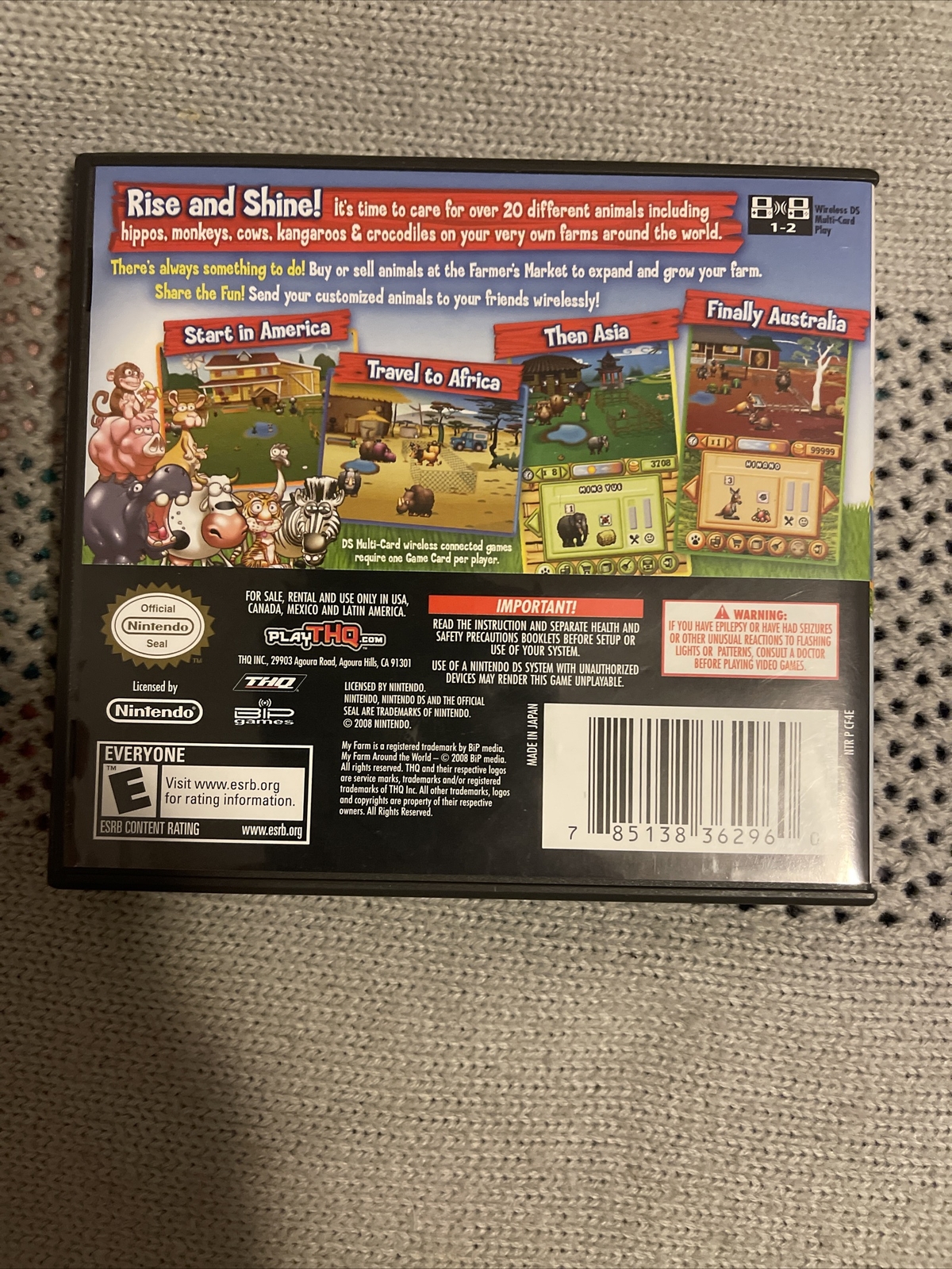 My Farm Around The World For Nintendo DS DSi 3DS 2DS Very Good Complete