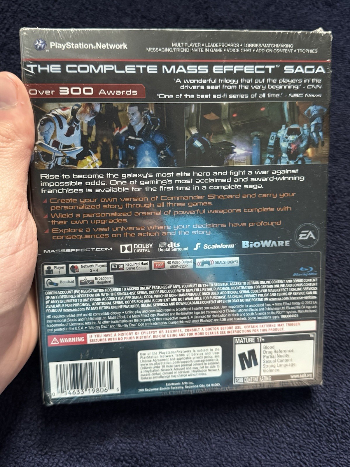 Mass Effect Trilogy PS3 Playstation 3 2012 NEW SEALED SHIPS FAST Electronic Arts