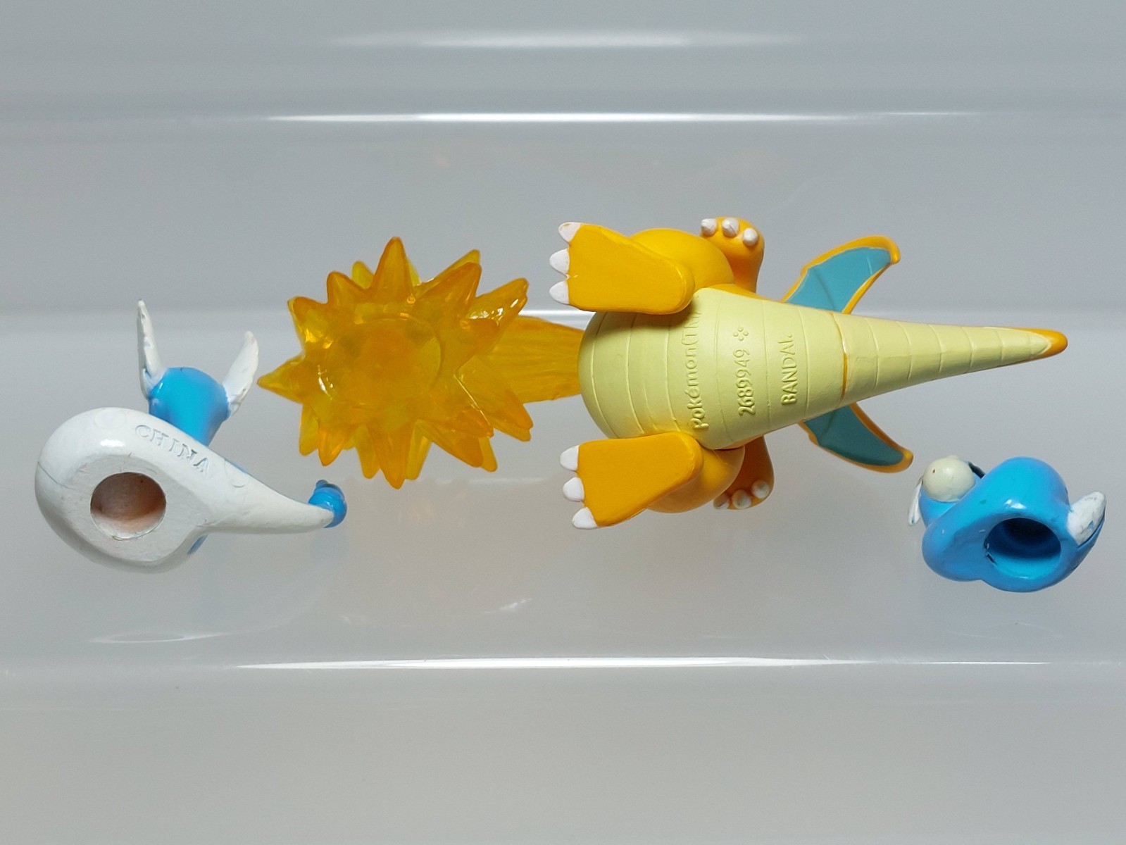Dragonite Dragonair Dratini Pokemon Figure Set Gashapon Bandai L09 0.8-1.8in