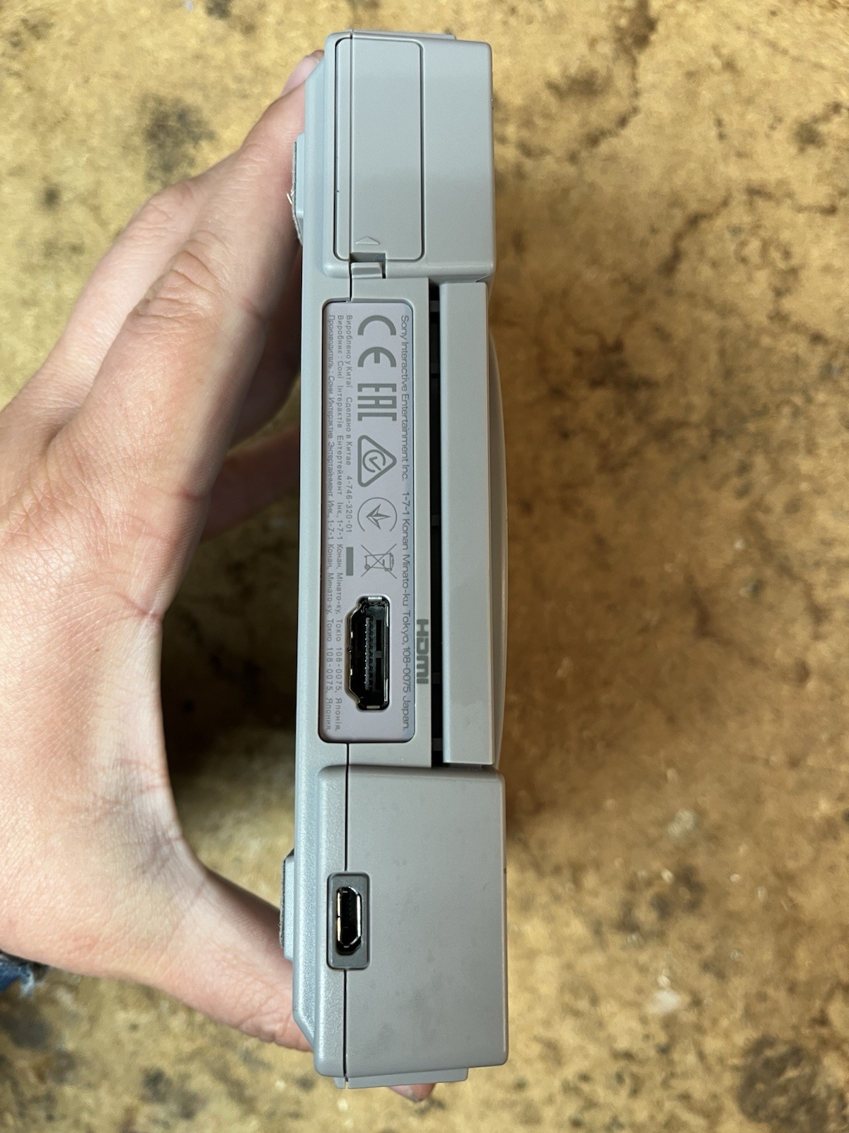 SCHP-1000R Sony PlayStation Mini Console ONLY Gray Classic PS1 Video Game Box