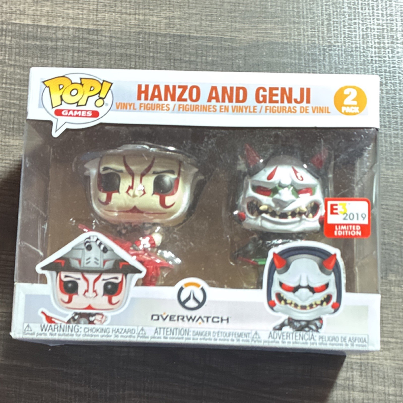 Funko Pop! Games Overwatch Hanzo & Genji 2-Pack Vinyl Figures E3 2019 LE