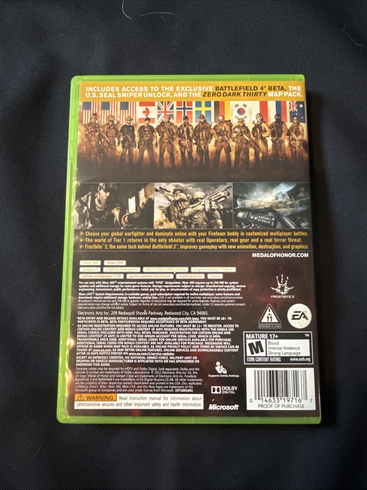 Medal of Honor: Warfighter — Limited Edition (Microsoft Xbox 360, 2012)