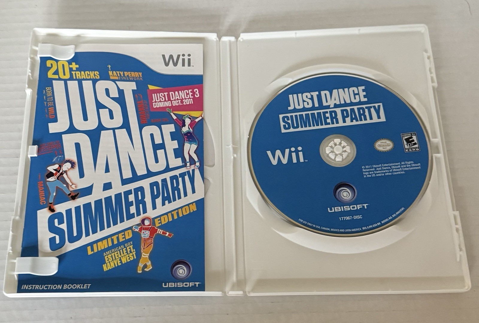 Just Dance 1, 2, 3, 4 & Summer Party (Nintendo Wii) Bundle -Complete CIB -Tested