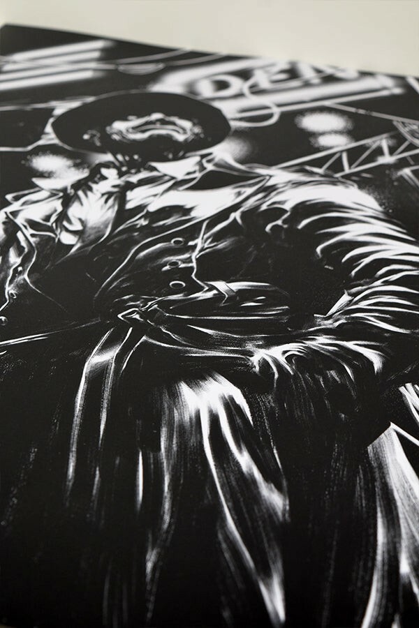 *Limited Edition* Fallout Nick Valentine Noir Lithograph 18″ x 24″ (ONLY 400!)