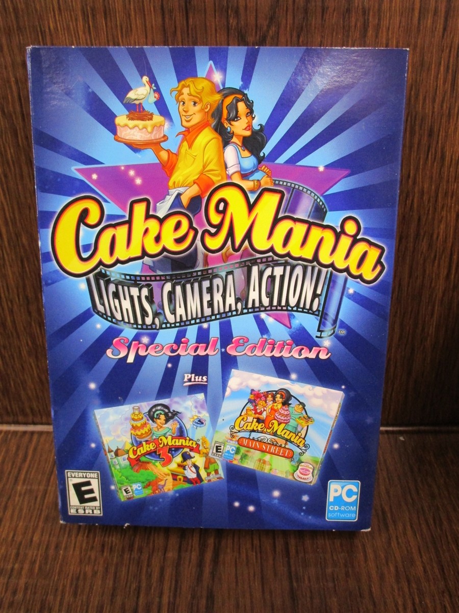 Video Game PC Cake Mania Lights Camera Action Special Edition & 3 & Main Street