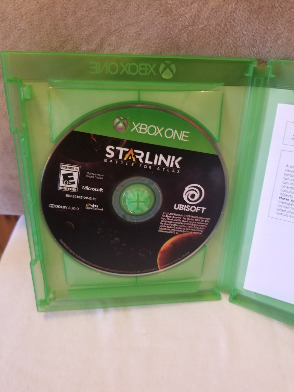 Starlink Battle for Atlas Game (Xbox One, 2018, Ubisoft) no manual, GOOD