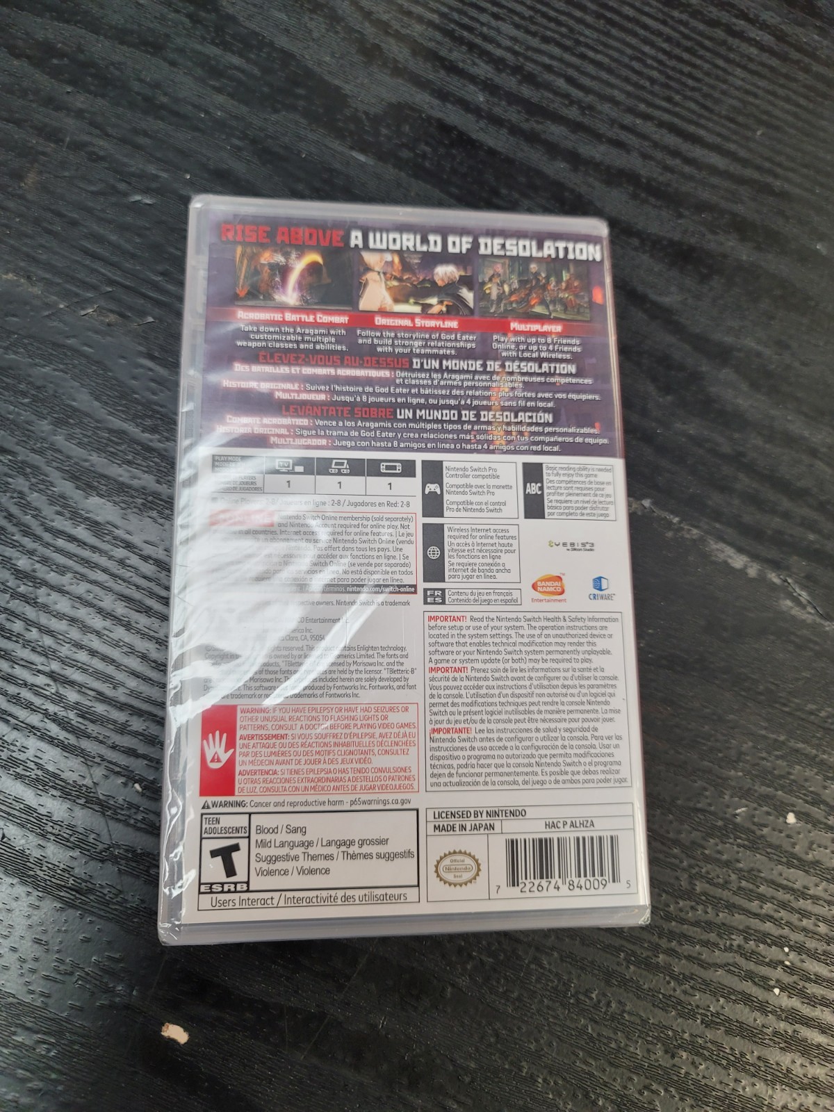 God Eater 3 GodEater Nintendo Switch Brand New Factory Sealed