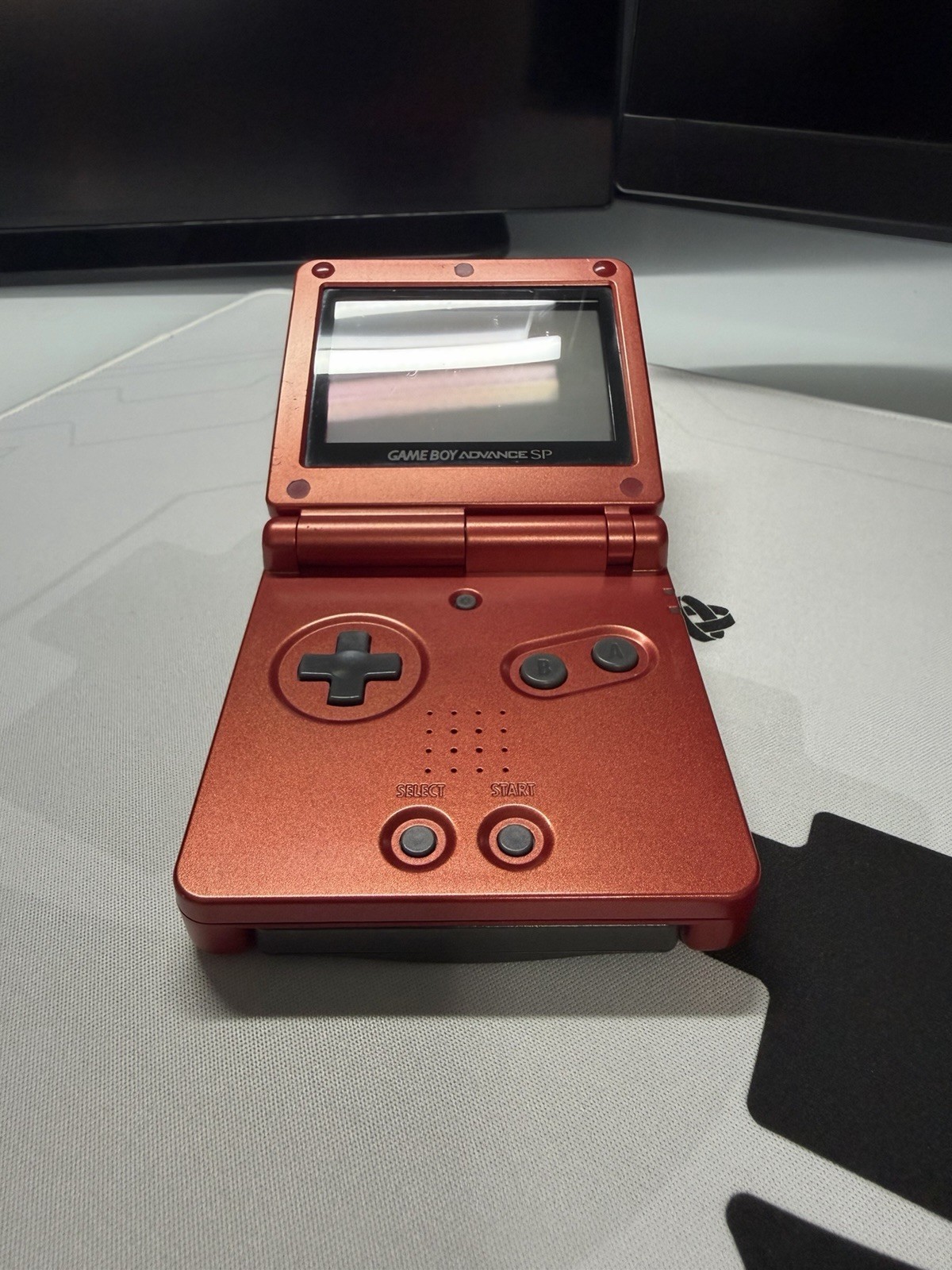 EXCELLENT Condition Flame Red Nintendo Game Boy Advance SP AGS-001