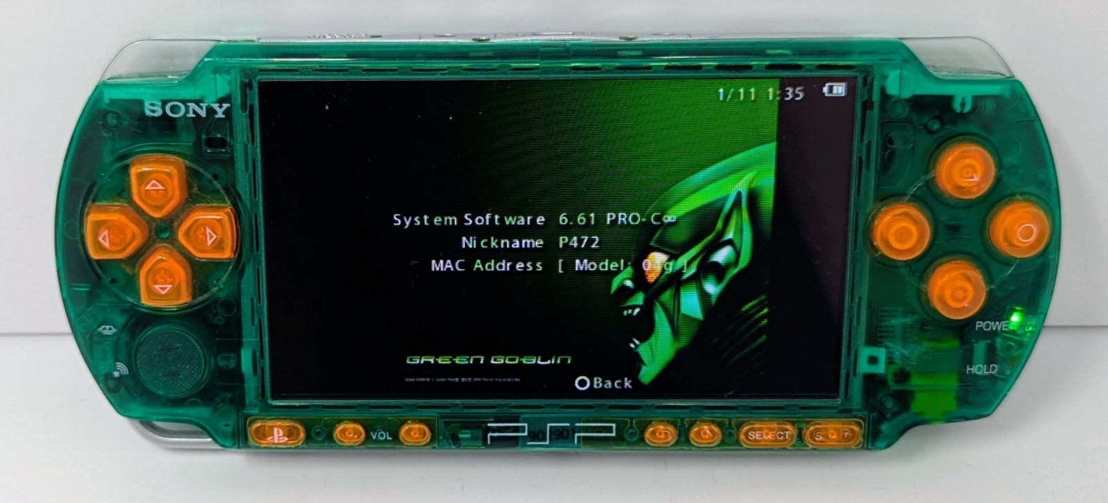 Sony PlayStation Portable Green PSP 3000 Bundle w/ SOCOM & 128GB Card – Tested!