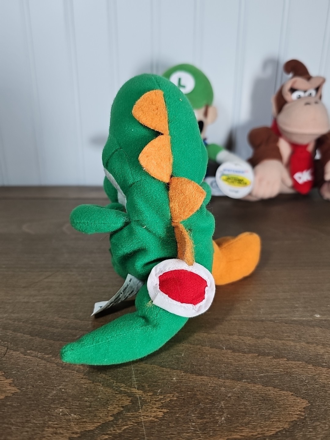 Vintage Nintendo 64 Luigi, Yoshi & Donkey Kong Beanbag Plush (BD&A, 1997)