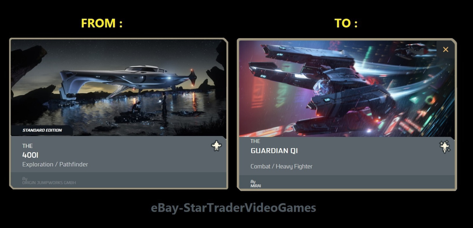 STAR CITIZEN – SHIP UPGRADE TO GUARDIAN QI – CCU SELECTION