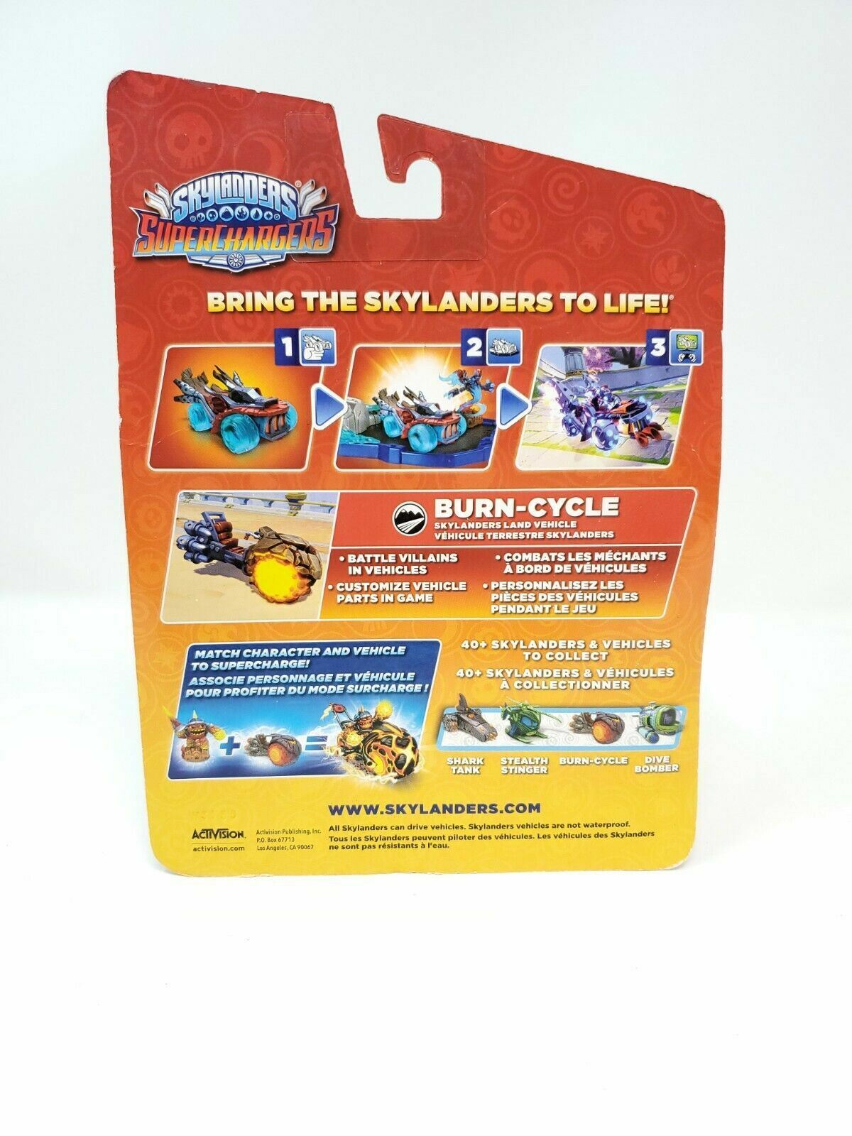 SKYLANDERS SUPERCHARGERS BURN-CYCLE SKYLANDERS LAND VEHICLE NIP NIB