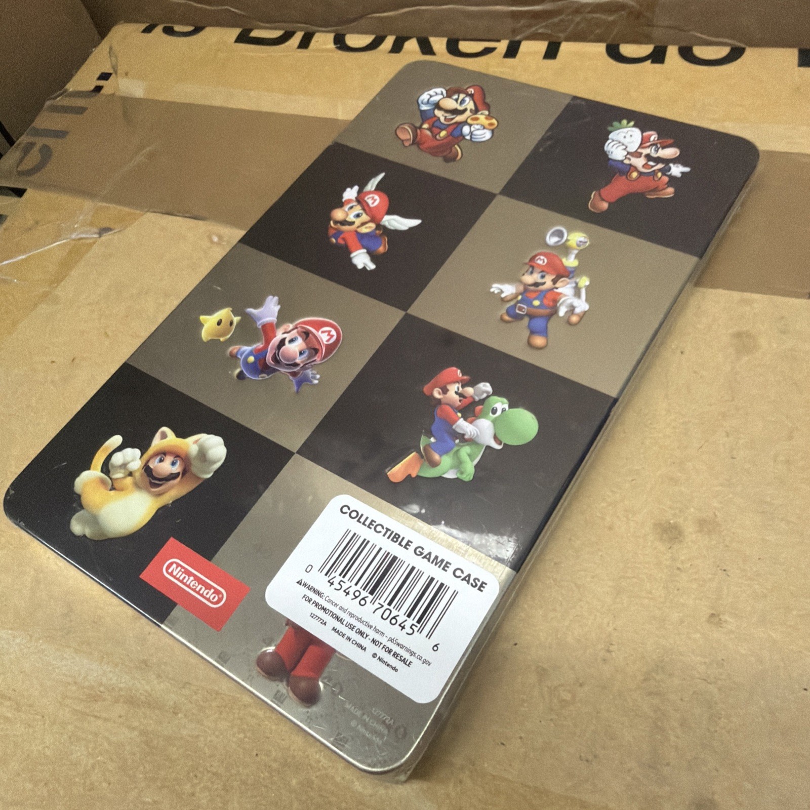 Super Mario Bros. 40th Anniversary Exclusive Game Carrying Case Steel-book