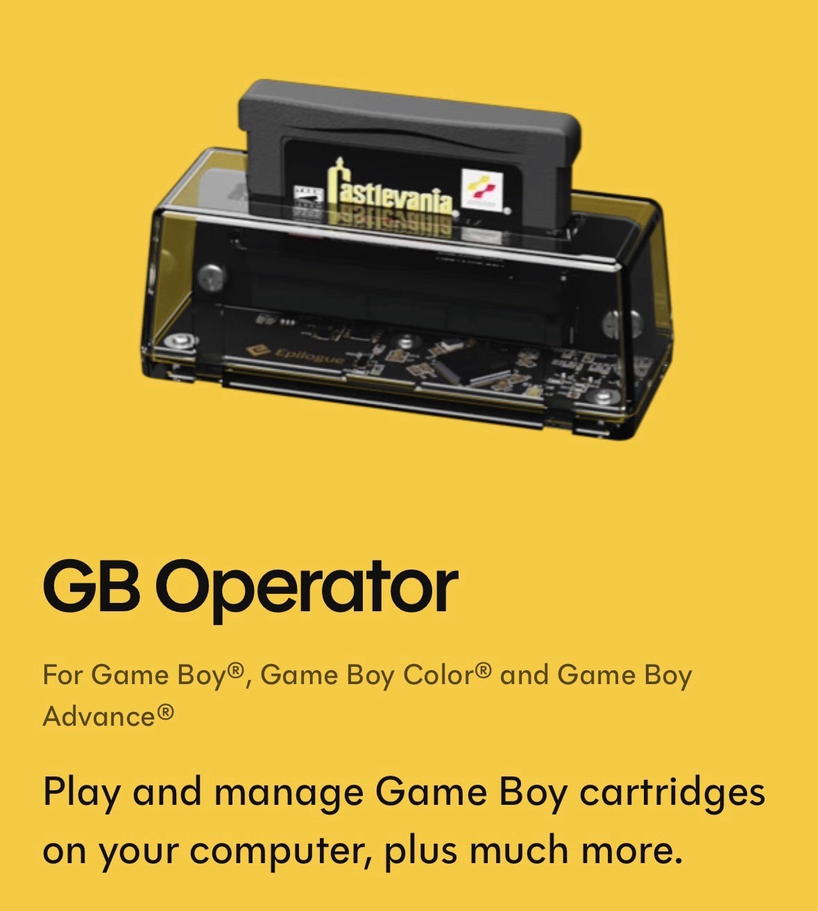 Epilogue GB Operator — Open‑Box Verified | Tested & Working