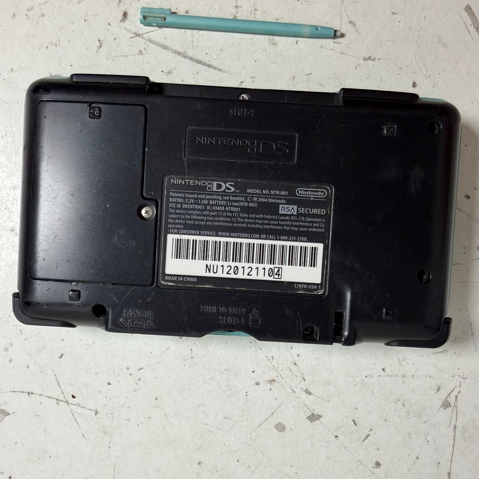 Nintendo DS NTR-001 Blue Dual Screen Handheld Video Gaming Console – For Parts