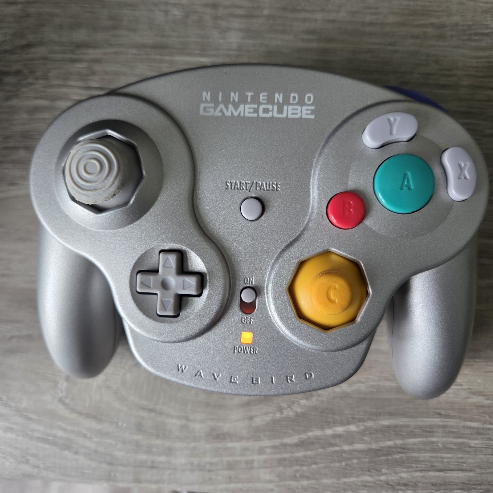 Nintendo Gamecube Wavebird Controller DOL-004 Receiver DOL-005 Silver TESTED OEM