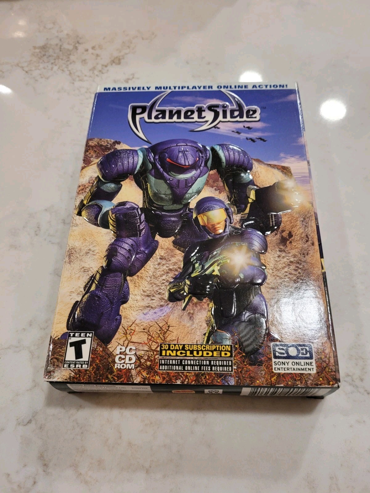 Vintage Sony Online Entertainment PlanetSide PC Game CD-ROM 2003 Complete