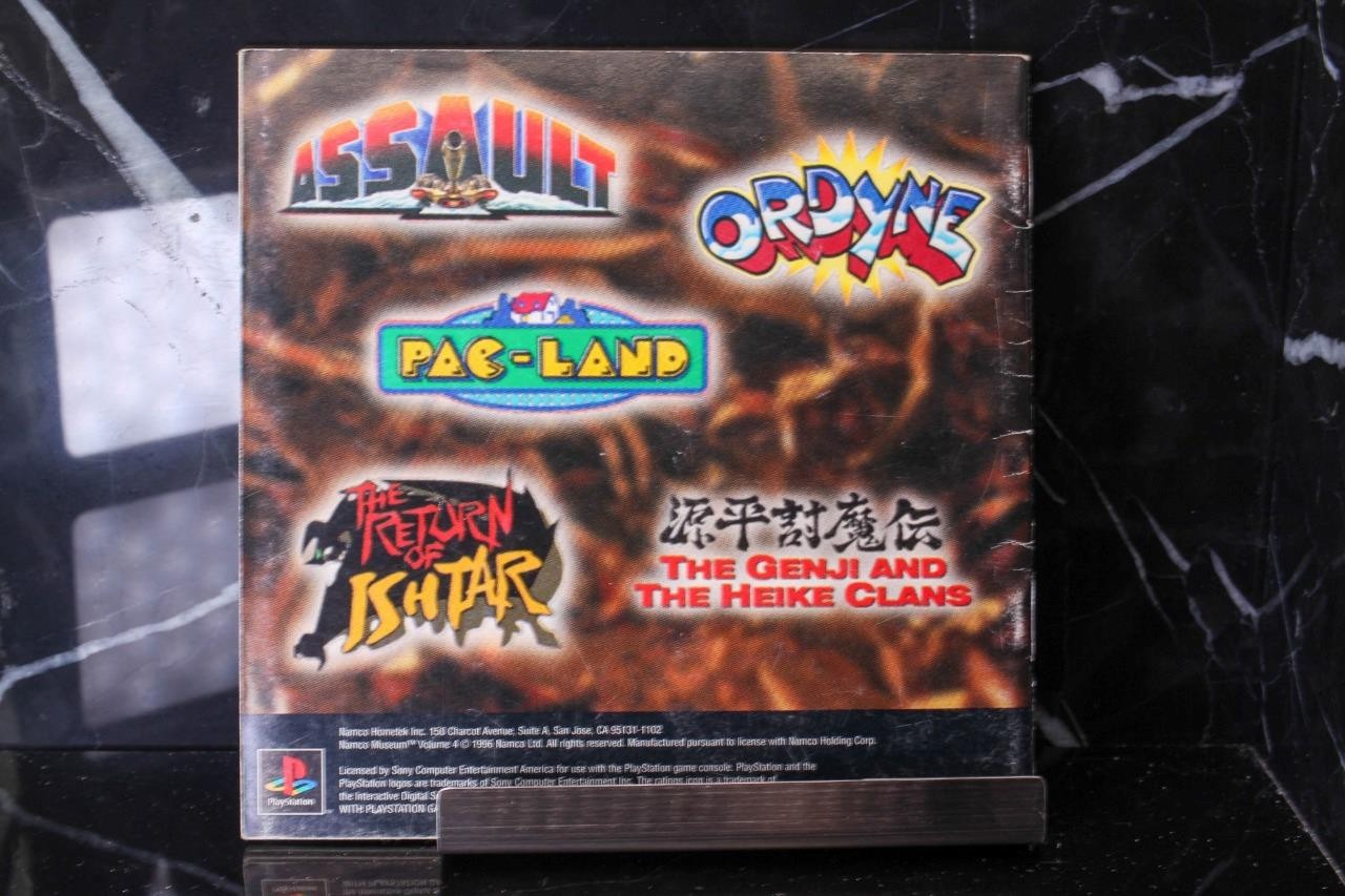 NO GAME- Namco Museum Volume 4 W/ CARD Instruction Book Manual PLAYSTATION ONE 1