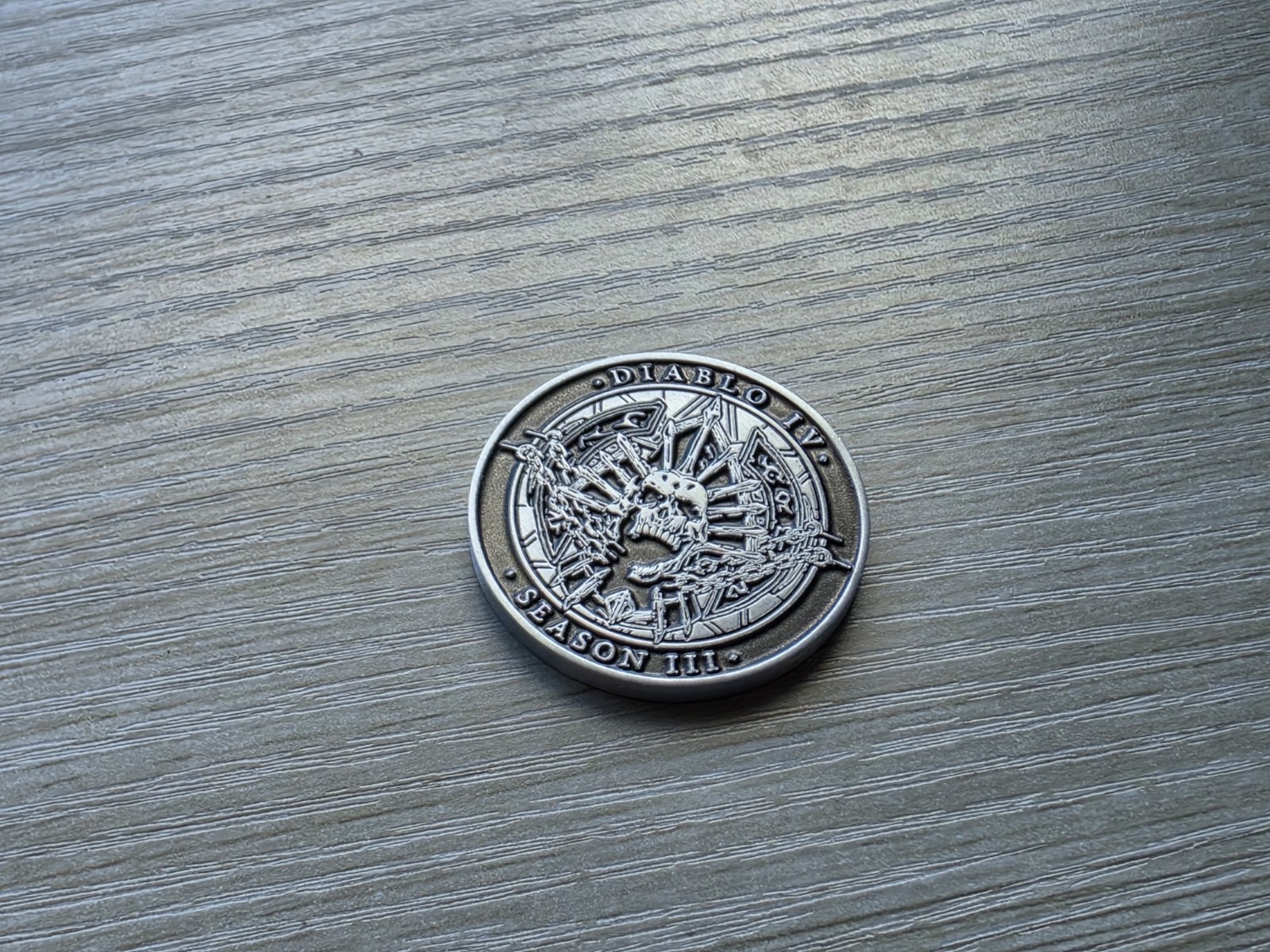 Diablo 4 IV Developer Coin Medal Season Of The Construct #3 D4 Rare Blizzard PC