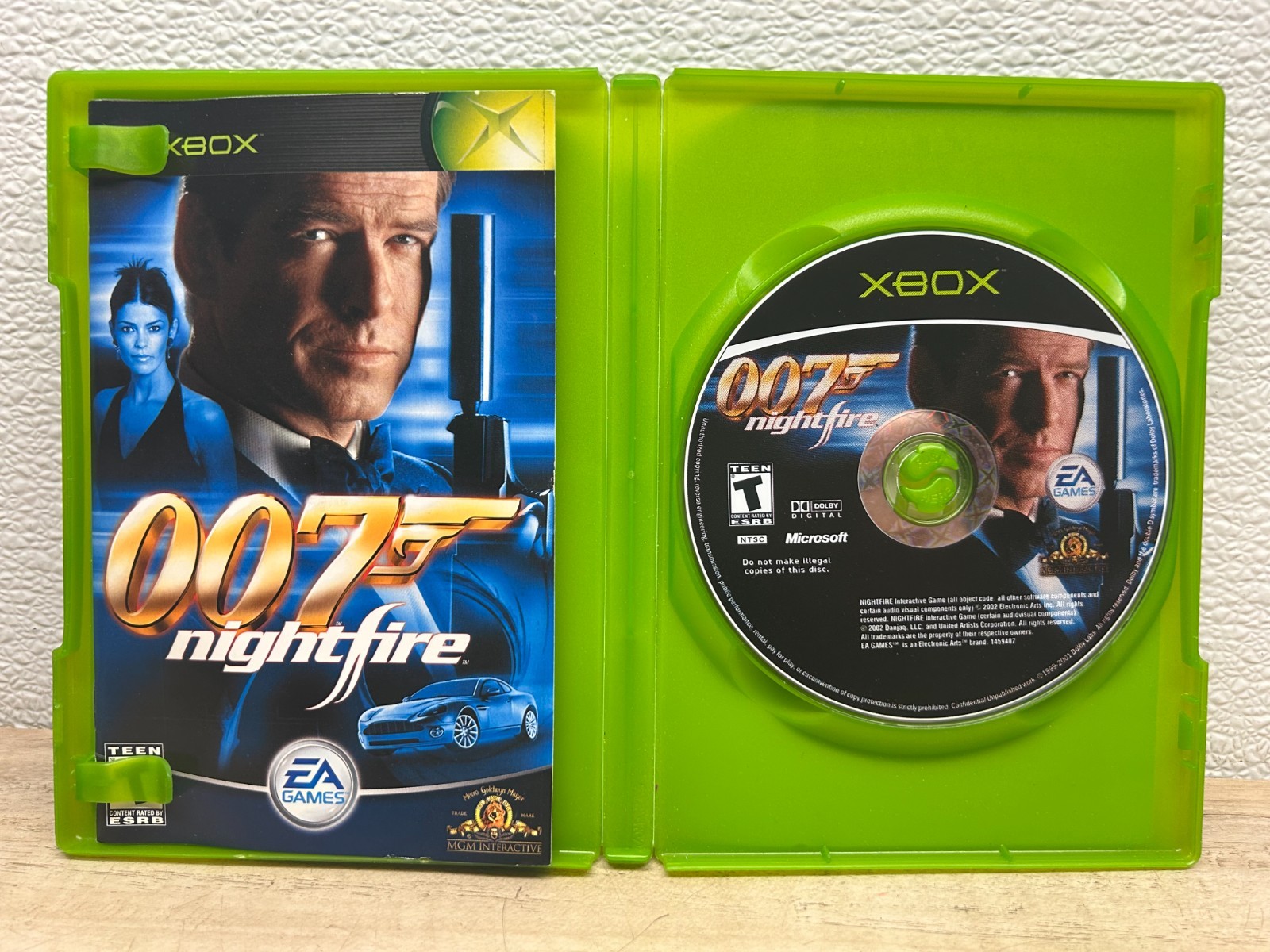 Vtg EA Games 2002 James Bond 007 Nightfire Video Game For Microsoft Xbox NTSC