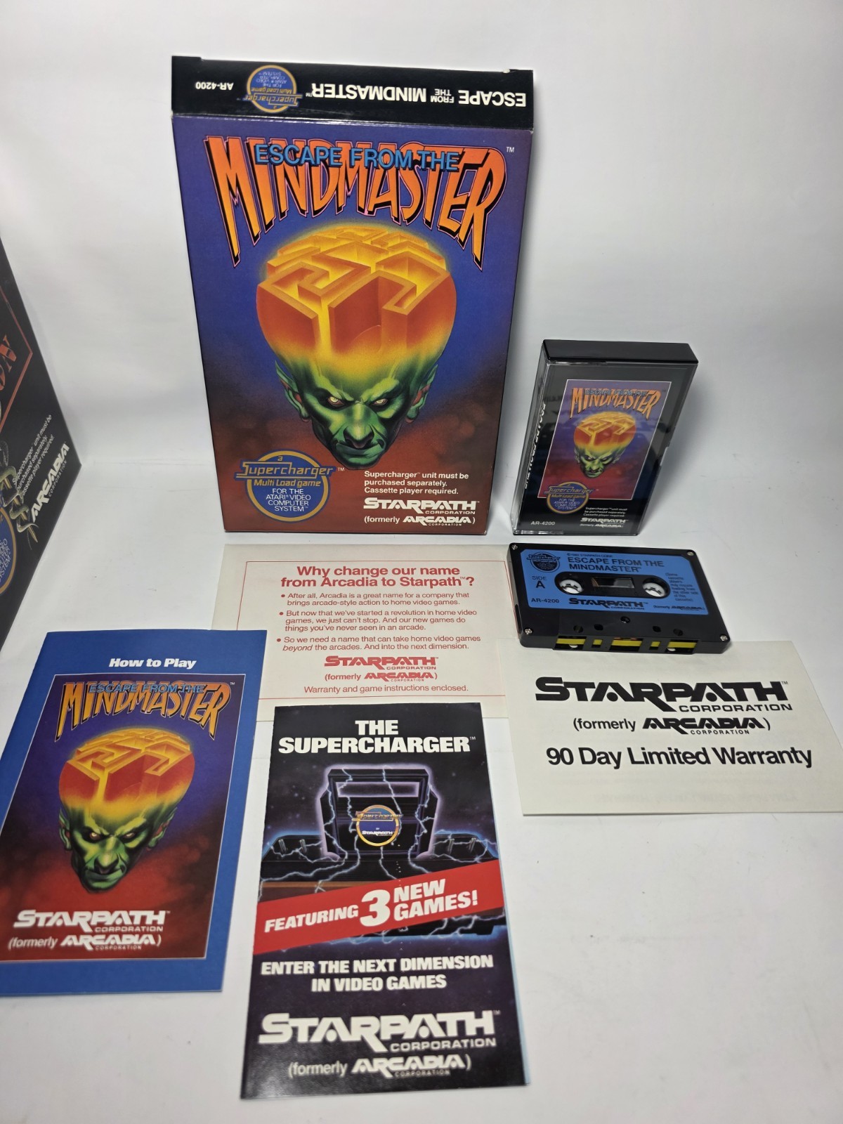 1-7 CIB MINTY Arcadia Starpath Supercharger Games Atari