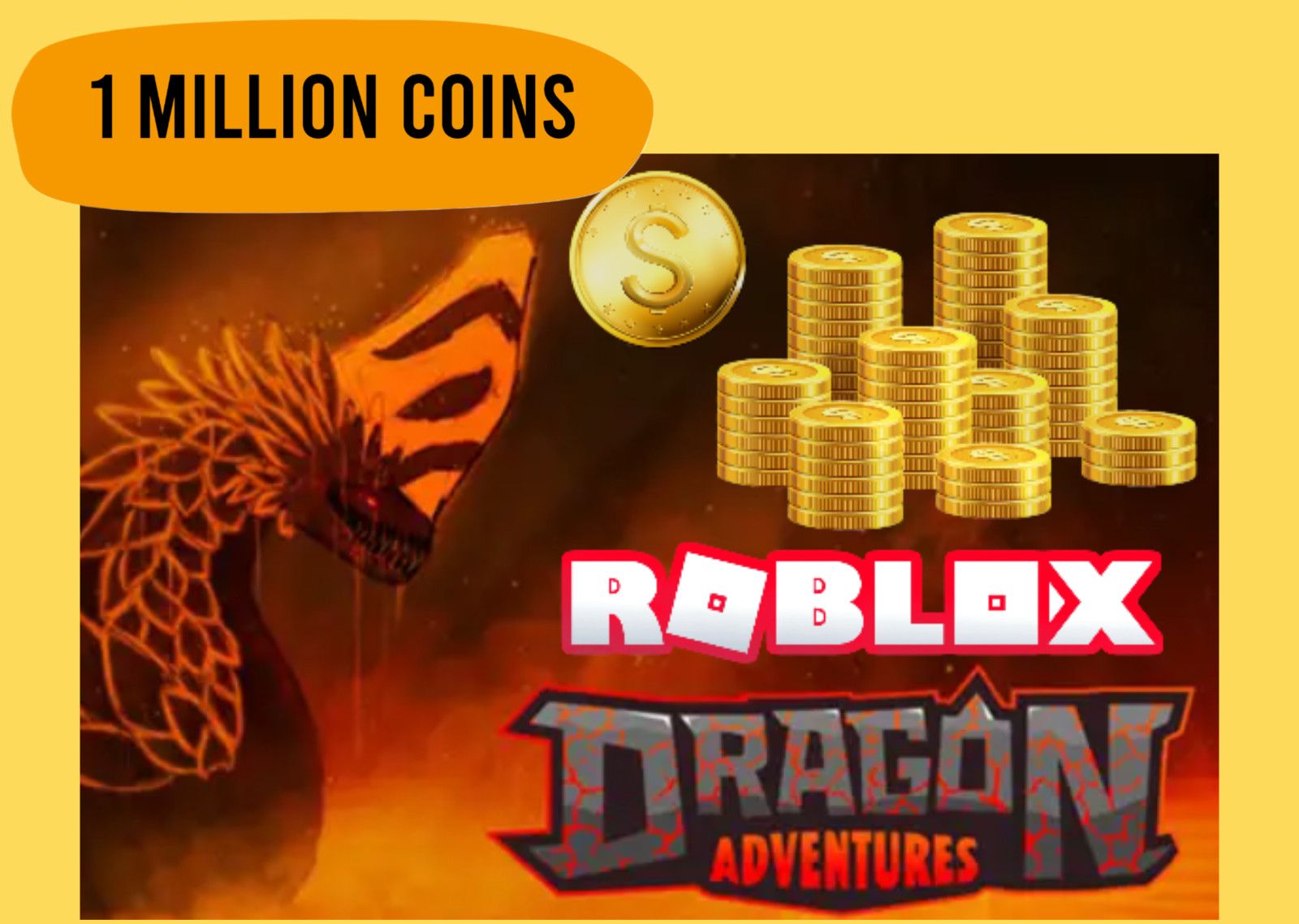 DRAGON ADVENTURES | Roblox |DA COINS | 1 to 200 MILLION COINS – Fast Delivery