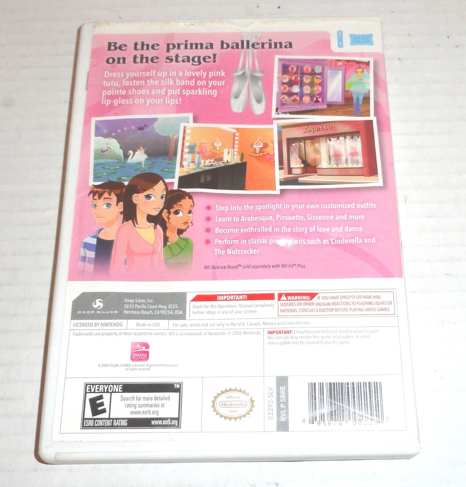 Let’s Play Ballerina (Nintendo Wii, 2010) – Complete PLEASE READ