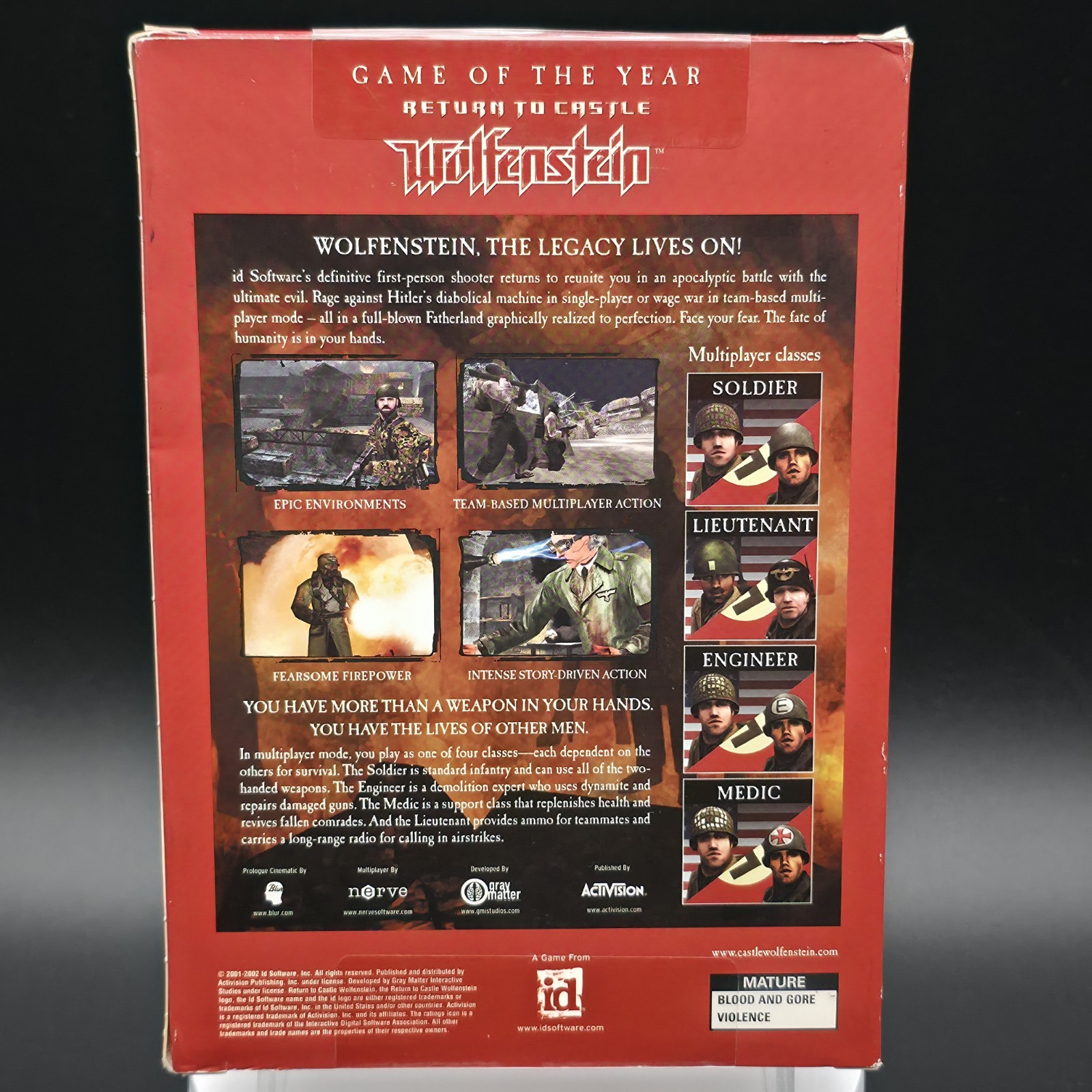 Return to Castle Wolfenstein: Game of the Year, 2002, Small Box, New & Sealed