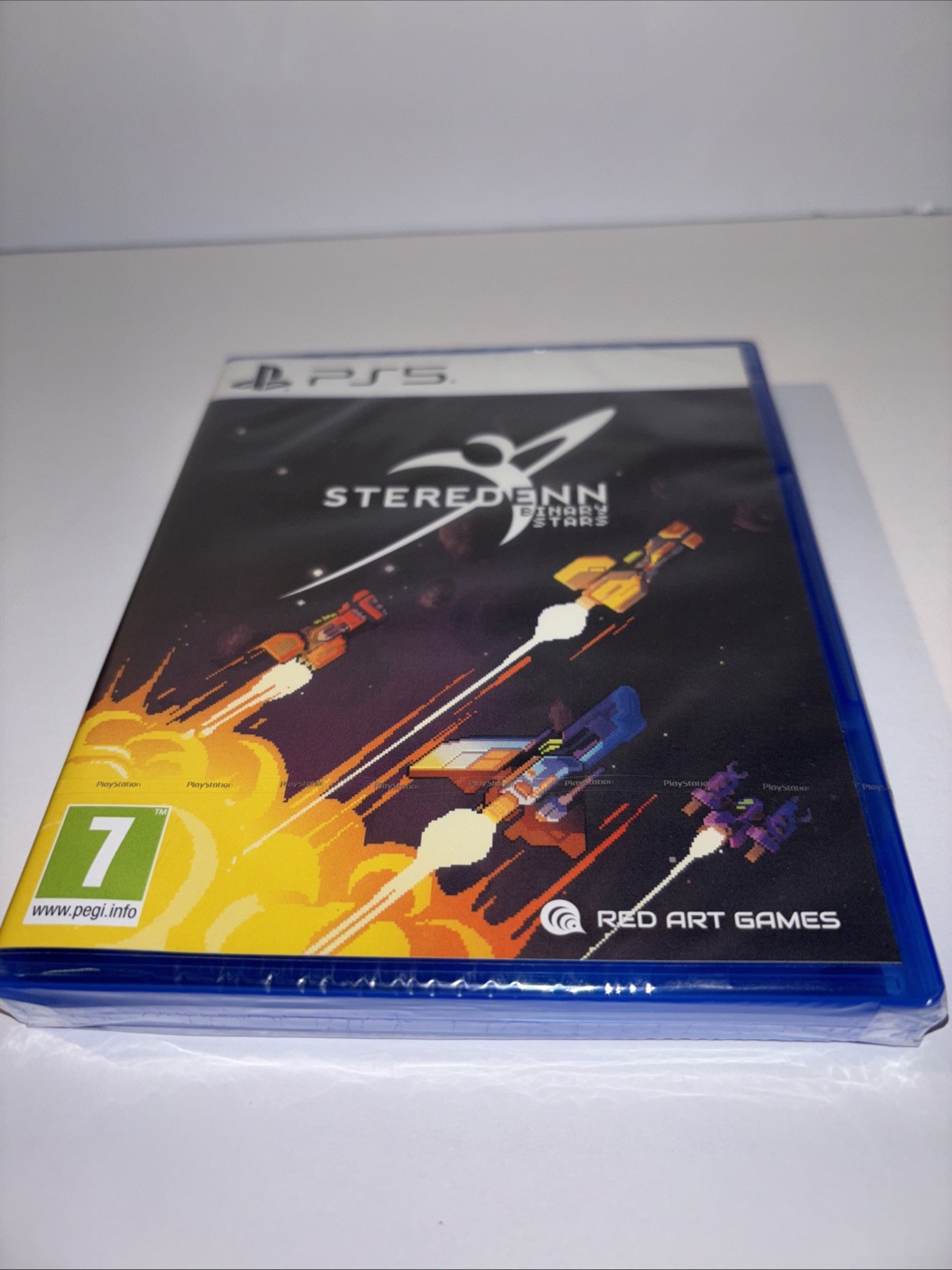 BRAND NEW STEREDENN BINARY STARS RED ART GAMES PS4 PEGI 7 USA SELLER SHOOT EM UP