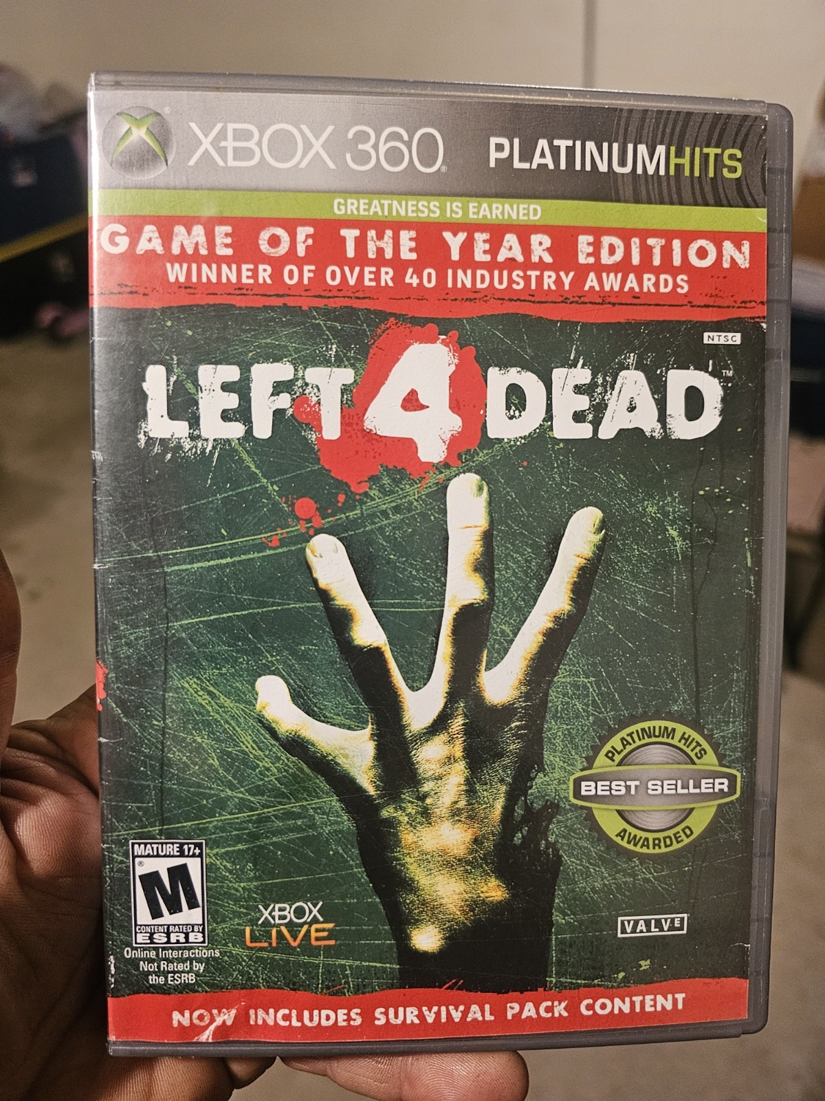 Left 4 Dead — Game of the Year Edition (Microsoft Xbox 360, 2009) CIB Complete