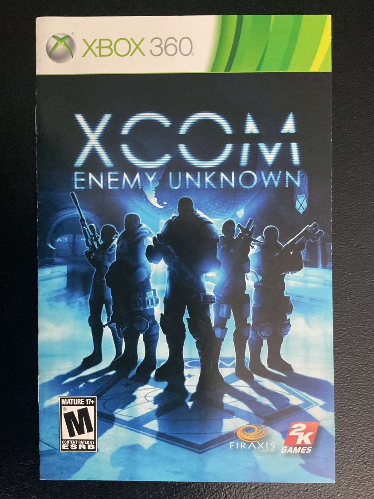 XCOM Enemy Unknown Microsoft Xbox 360 Instruction Manual Only